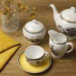 سرویس چینی 102 پارچه غذا خوری چینی زرین ایران سری ایتالیا اف مدل ویلیج - Image 4