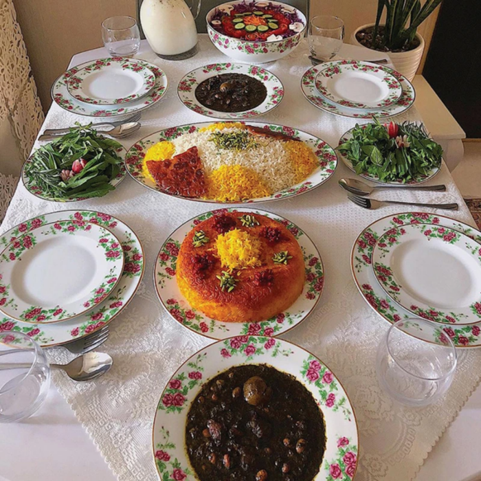 سرویس غذاخوری 102 پارچه چینی زرین ایران سری ایتالیا اف مدل Bidgol - Image 2