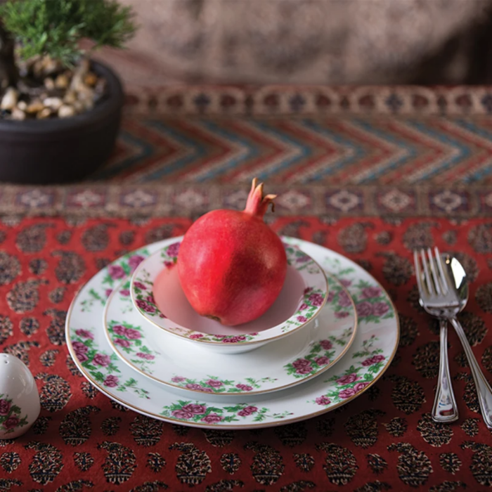 سرویس غذاخوری 102 پارچه چینی زرین ایران سری ایتالیا اف مدل Bidgol - Image 5