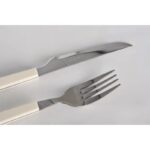 کارد و چنگال یونیک اصلی سفید UN-5850 - Image 3