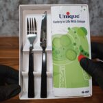 کارد و چنگال یونیک اصلی مشکی UN-5850 - Image 4