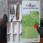 کارد و چنگال یونیک اصلی سفید UN-5850 - Image 4