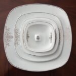 سرویس 98 پارچه 12 نفره چینی زرین ایران طرح مونت کارلو پلاتینی - Image 4