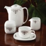 سرویس 98 پارچه 12 نفره چینی زرین ایران طرح مونت کارلو پلاتینی - Image 3