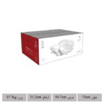سرویس 102 پارچه چینی زرین ایتالیا اف طرح هلیا - Image 8