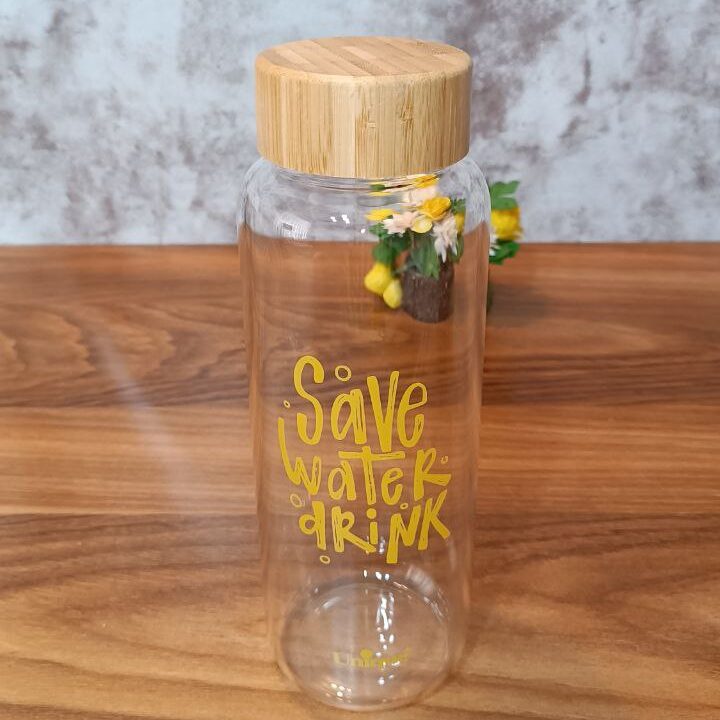 photo_1_2025-10-15_14-13-43 بطری درب بامبو یونیک مدل UN-3058 طرح save water drink - Image 1
