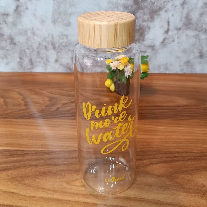 photo_3_2025-10-15_14-13-43 بطری درب بامبو یونیک مدل UN-3058 طرح drink more water - Image 1